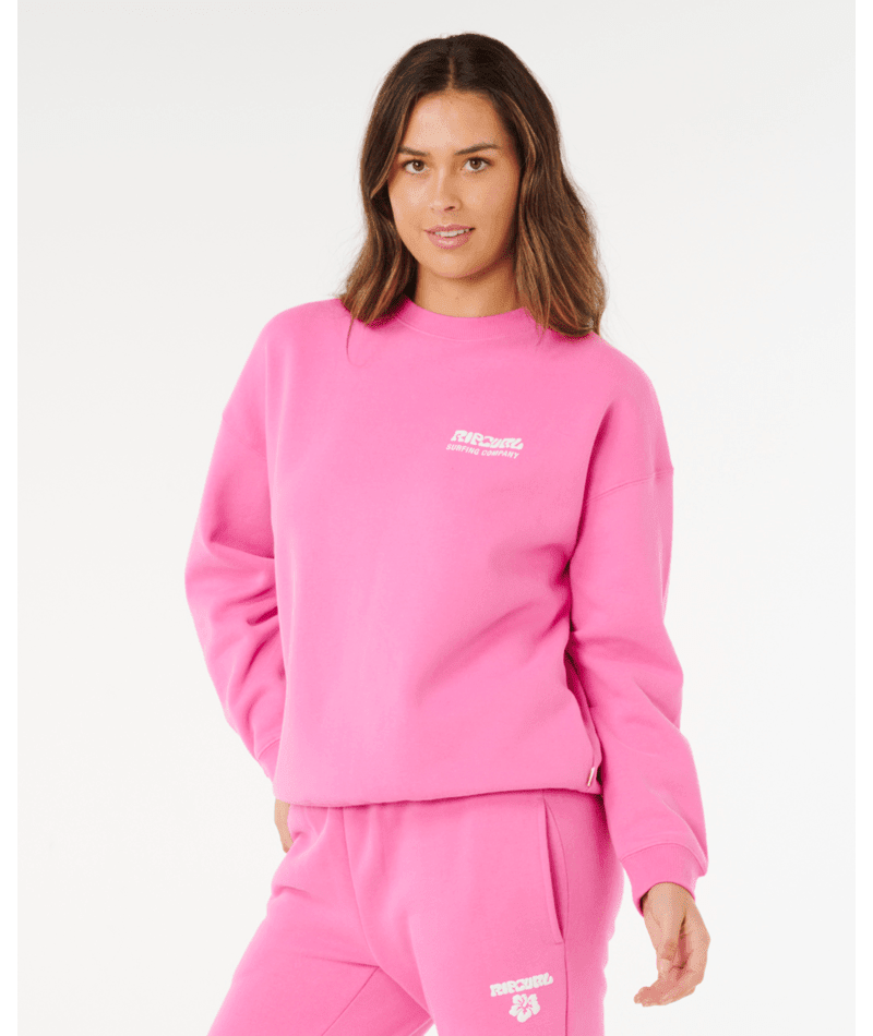 SURF PUFF INSPIRED CREW - Rip Curl0AMWFL-SUPER PINK-2XS