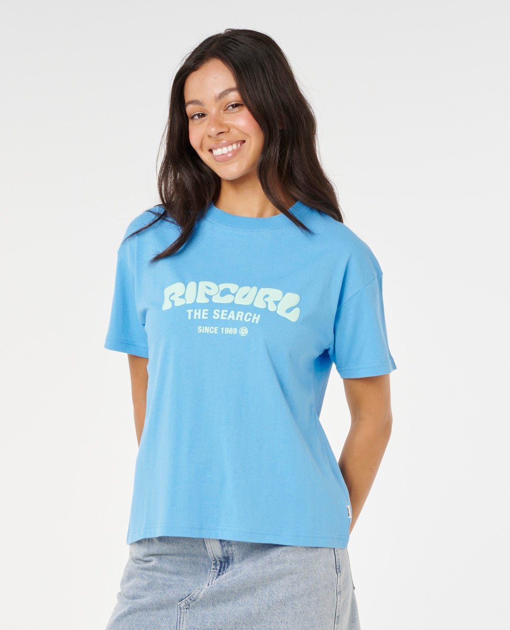 SURF PUFF RELAXED TEE - Rip Curl0HXWTE-AZURE BLUE-2XS