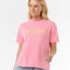 SURF PUFF RELAXED TEE - Rip Curl0HXWTE - PINK/ORANGE - 2XS