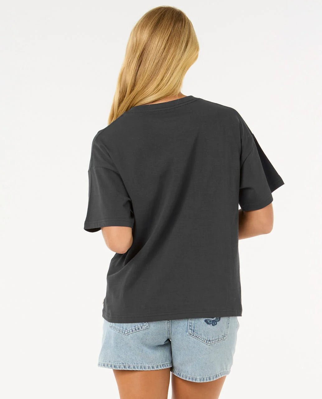 SURF PUFF RELAXED TEE - Rip Curl0HXWTE-WASHED BLACK-2XS
