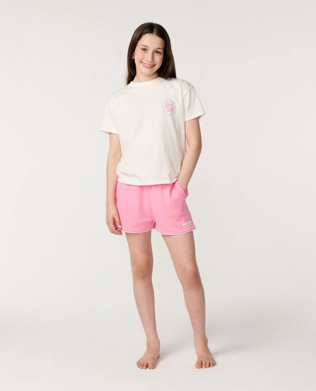SURF PUFF TERRY SHORT - GIRL -Rip Curl01KGWS-Bright Pink-8