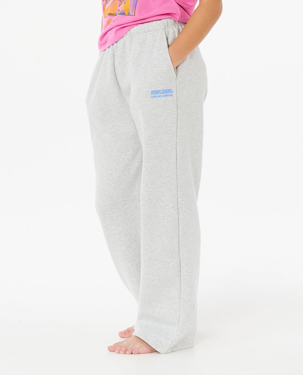 SURF PUFF WIDE LEG T PANT - GIRL - Rip Curl01QGPA-LIGHT GREY MARLE-8