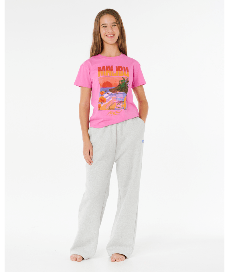 SURF PUFF WIDE LEG T PANT - GIRL - Rip Curl01QGPA-LIGHT GREY MARLE-8