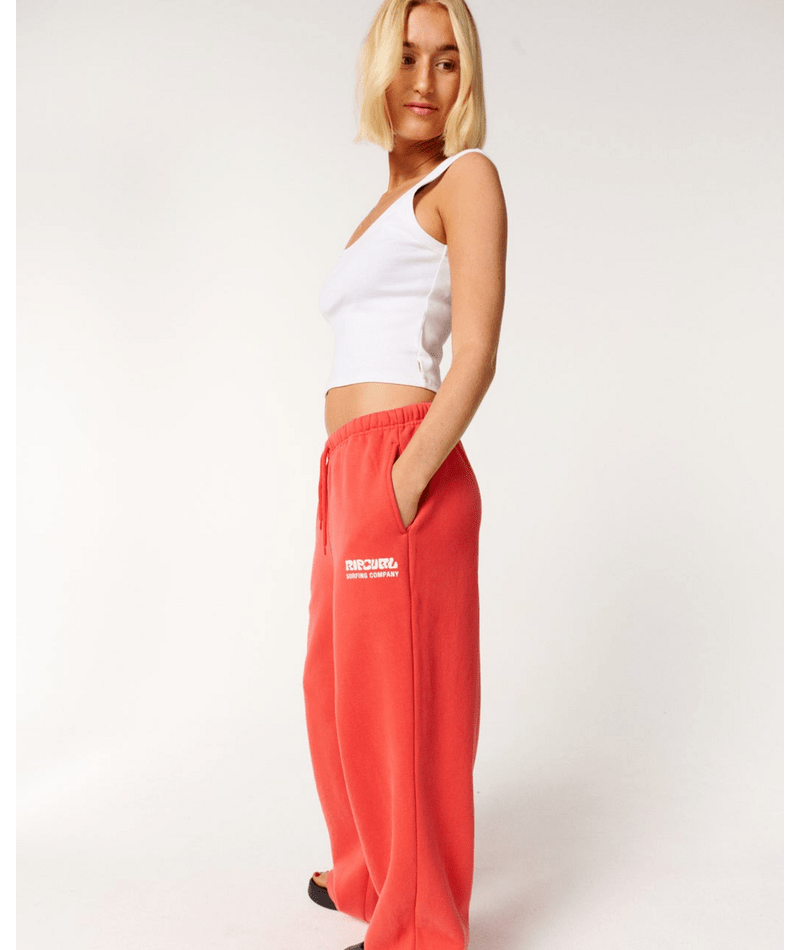 SURF PUFF WIDE LEG TRACKPANT - Rip Curl06OWPA-DEEP RED-2XS