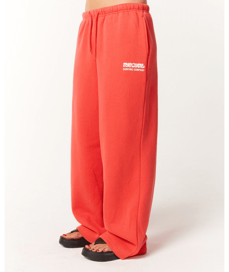 SURF PUFF WIDE LEG TRACKPANT - Rip Curl06OWPA-DEEP RED-2XS