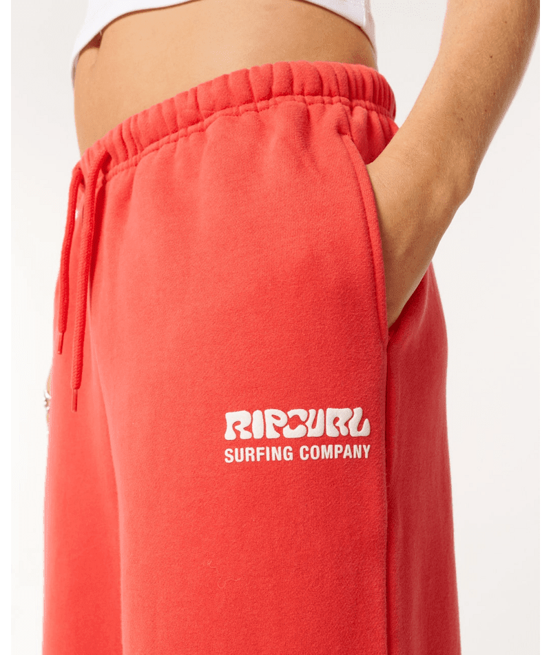 SURF PUFF WIDE LEG TRACKPANT - Rip Curl06OWPA-DEEP RED-2XS