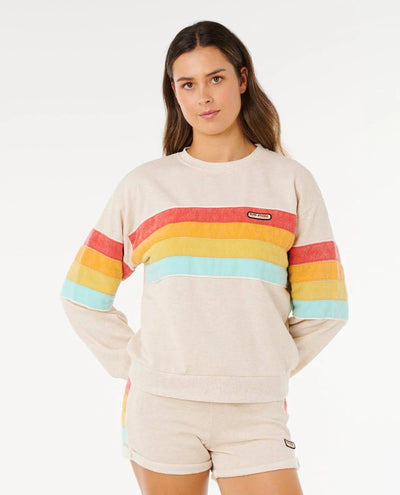 SURF REVIVAL RELAXED CREW - Rip Curl0BEWFL-OATMEAL-XS
