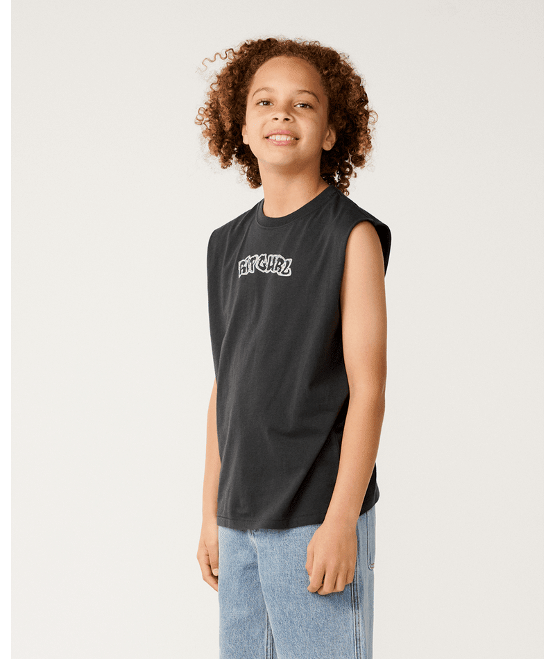 SURF SHACK MUSCLE-BOY -Rip Curl15ABTE-WASHED BLACK-8