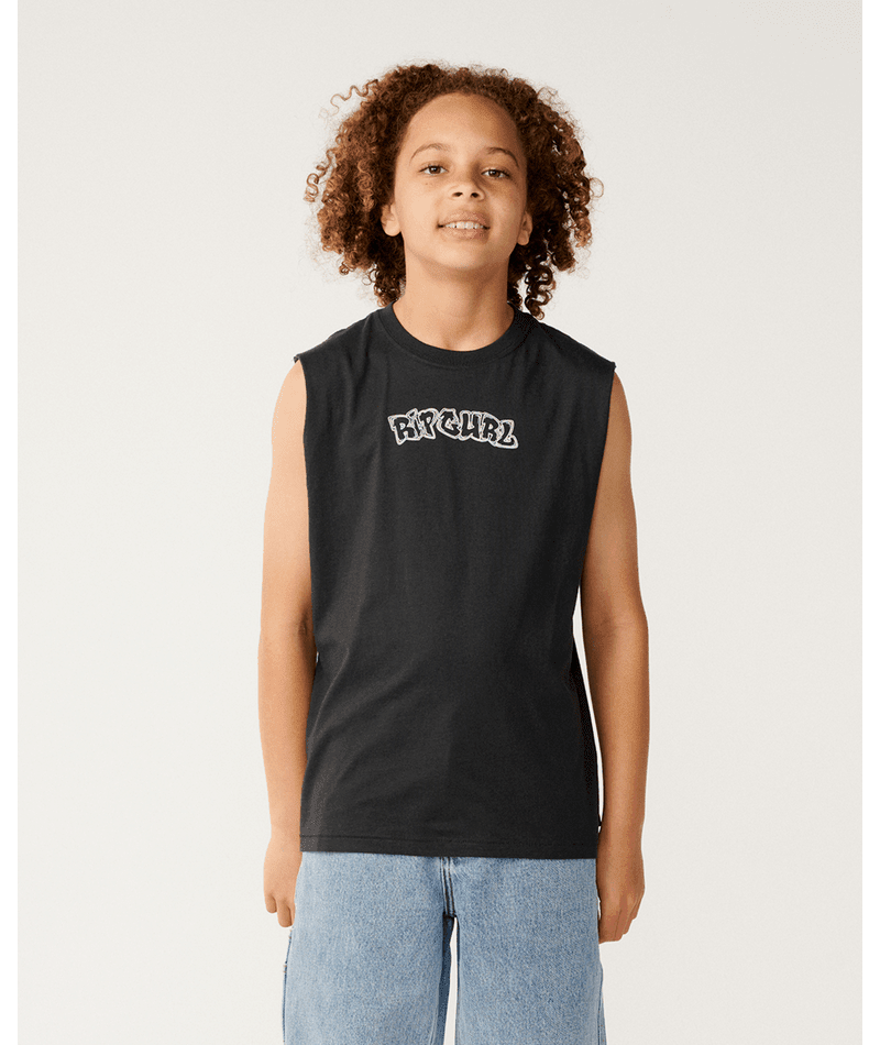 SURF SHACK MUSCLE-BOY -Rip Curl15ABTE-WASHED BLACK-8