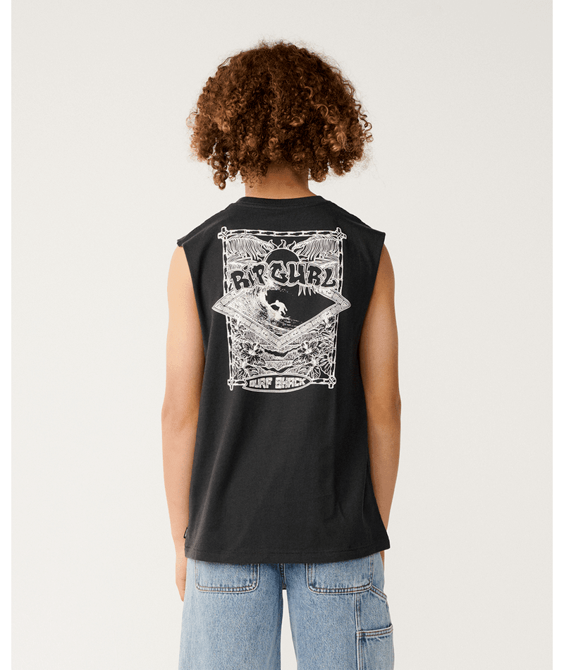 SURF SHACK MUSCLE-BOY -Rip Curl15ABTE-WASHED BLACK-8