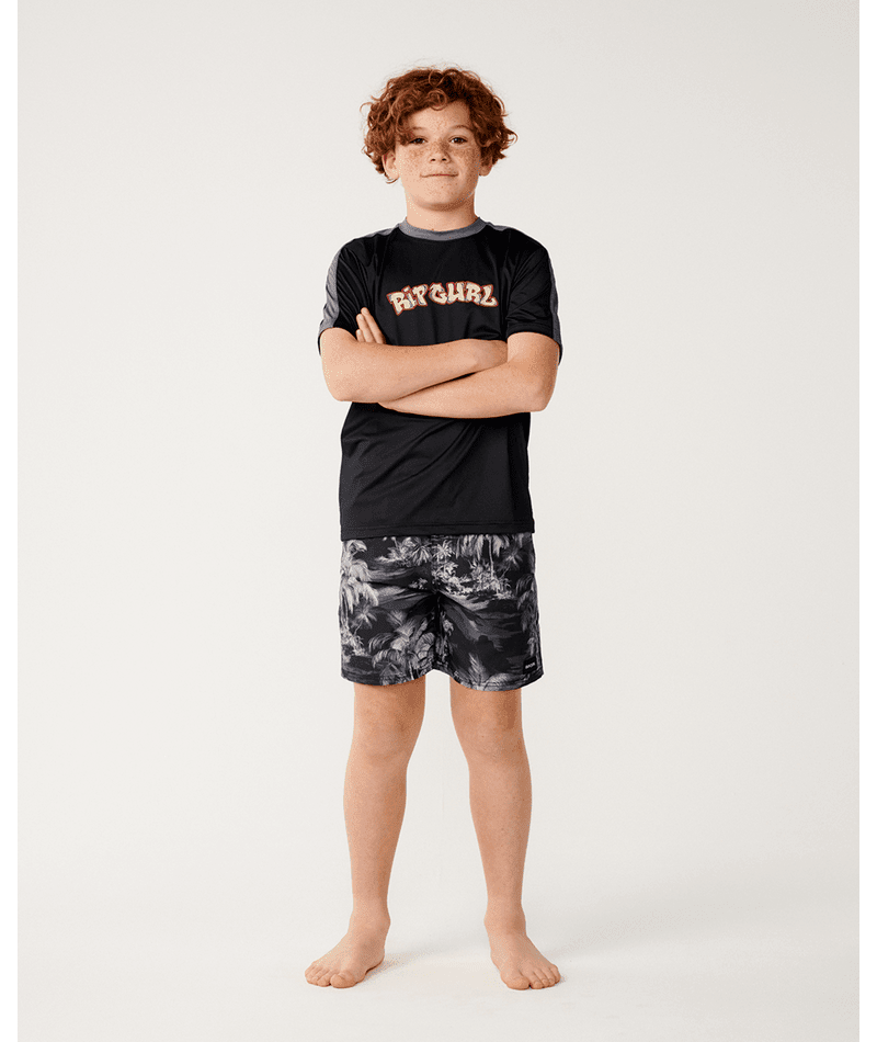 SURF SHACK PANEL UPF S/S-BOY -Rip Curl13UBRV-BLACK-8