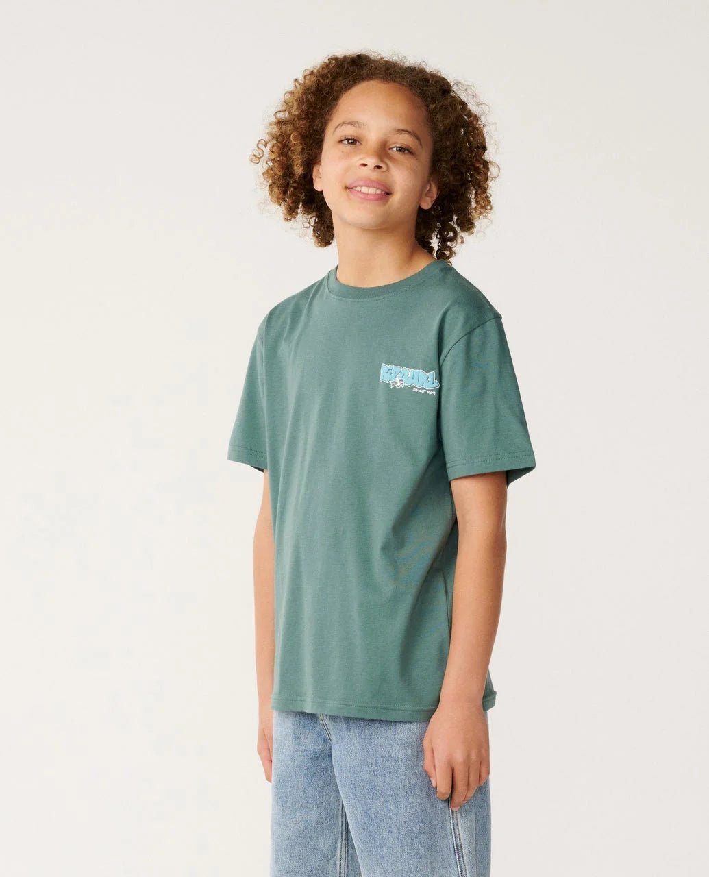 SURF SHACK TEE-BOY -Rip Curl157BTE-MUTED GREEN-8