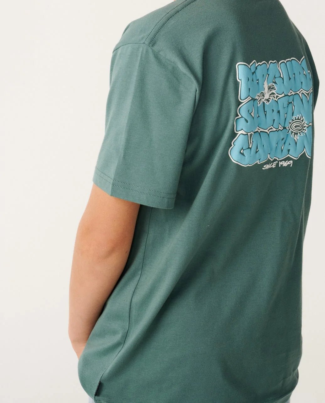 SURF SHACK TEE-BOY -Rip Curl157BTE-MUTED GREEN-8