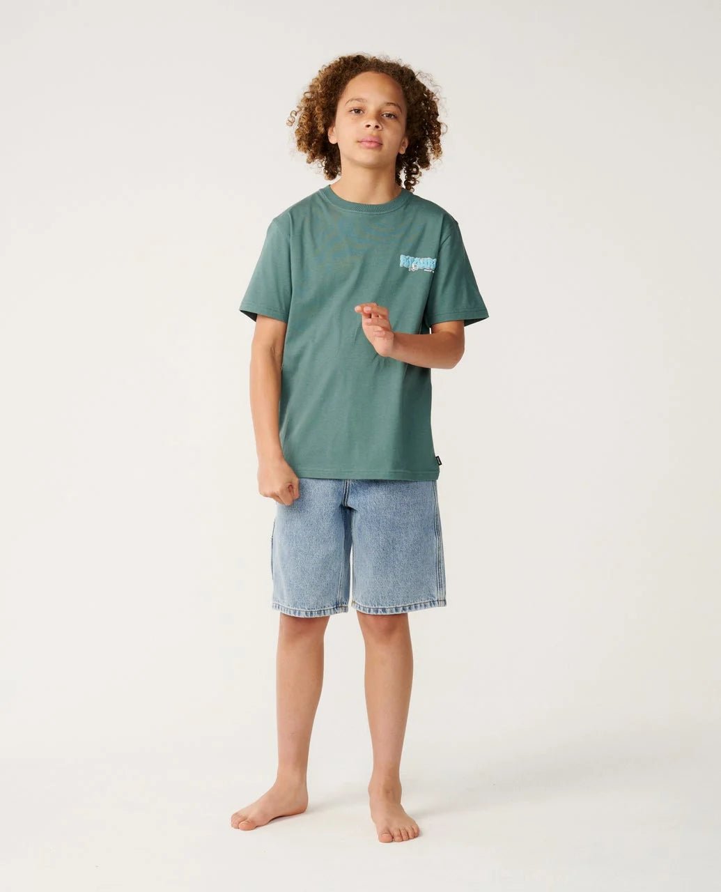 SURF SHACK TEE-BOY -Rip Curl157BTE-MUTED GREEN-8