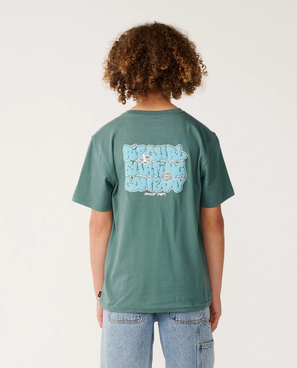 SURF SHACK TEE-BOY -Rip Curl157BTE-MUTED GREEN-8