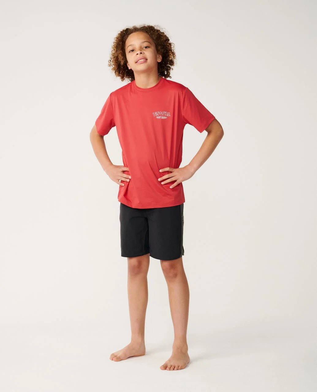 SURF SHACK UPF S/S-BOY -Rip Curl13QBRV-Washed Red-8