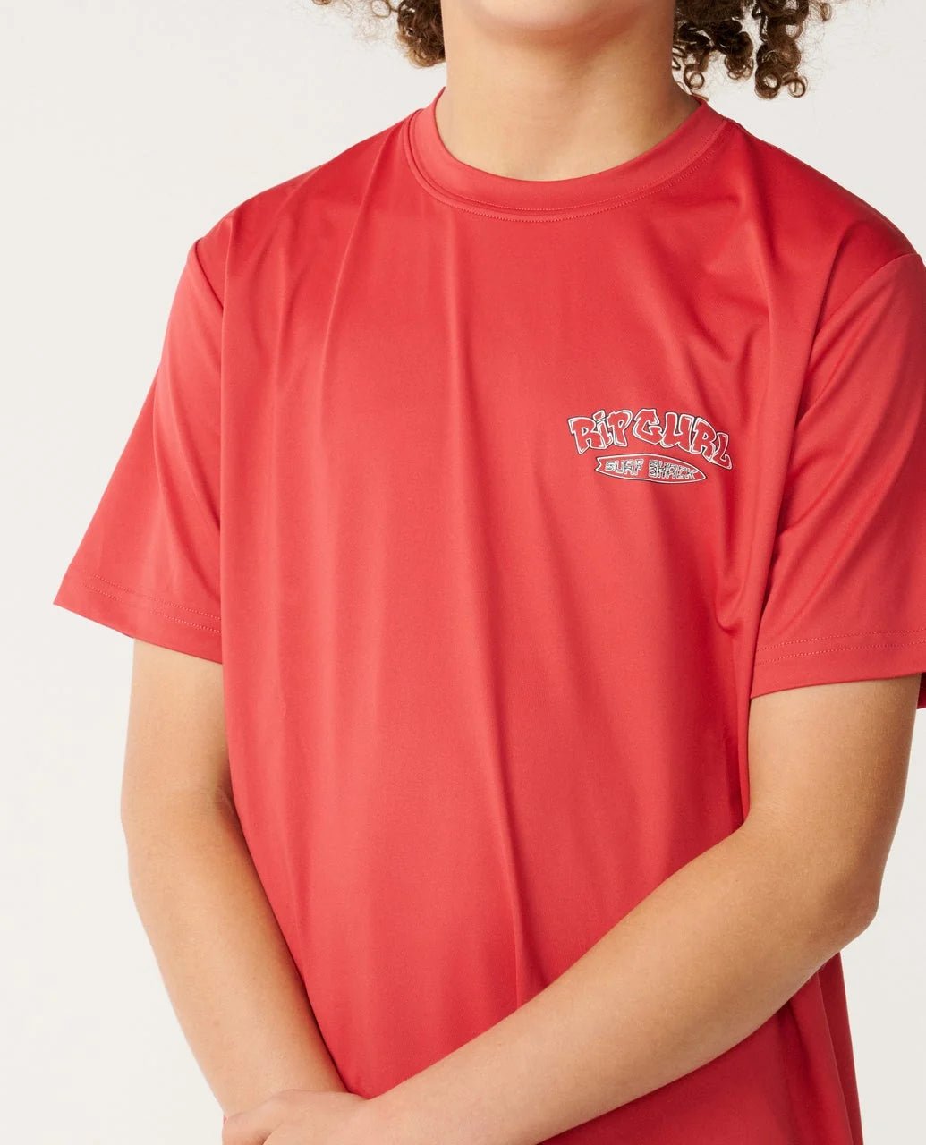 SURF SHACK UPF S/S-BOY -Rip Curl13QBRV-Washed Red-8