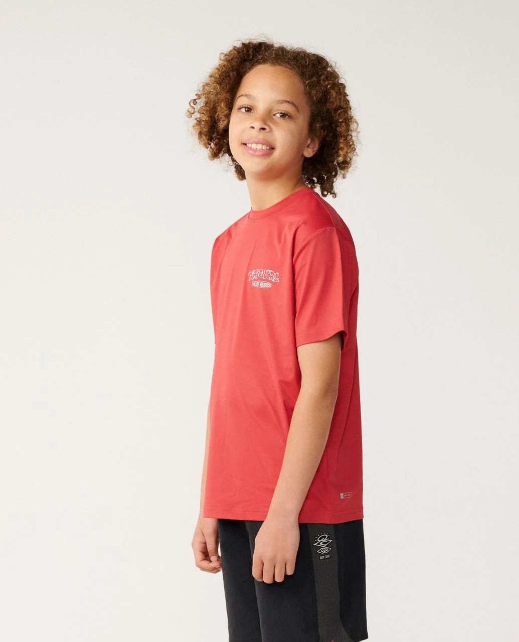 SURF SHACK UPF S/S-BOY -Rip Curl13QBRV-Washed Red-8