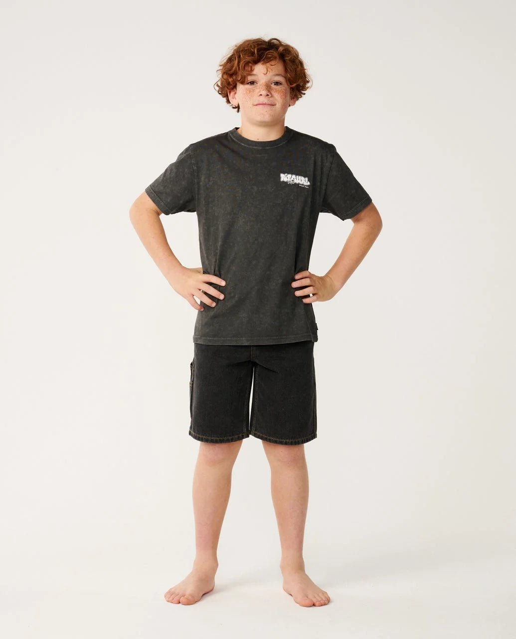 SURF SHACK WASH TEE-BOY -Rip Curl15NBTE-WASHED BLACK-8