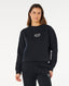 SURF STAPLE RELAXED CREW - Rip Curl07HWFL-BLACK-2XS
