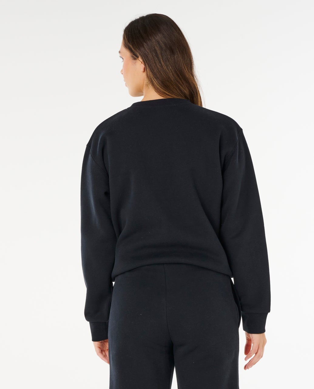 SURF STAPLE RELAXED CREW - Rip Curl07HWFL-BLACK-2XS