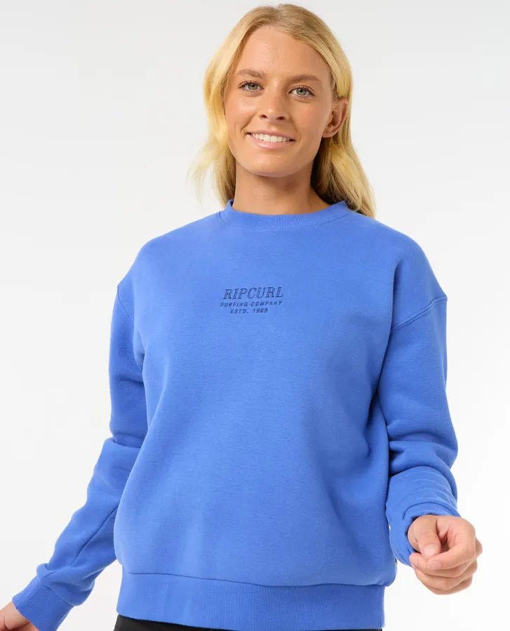 Surf Staple Relaxed Crew - Rip Curl07HWFL - Ocean - 2XS