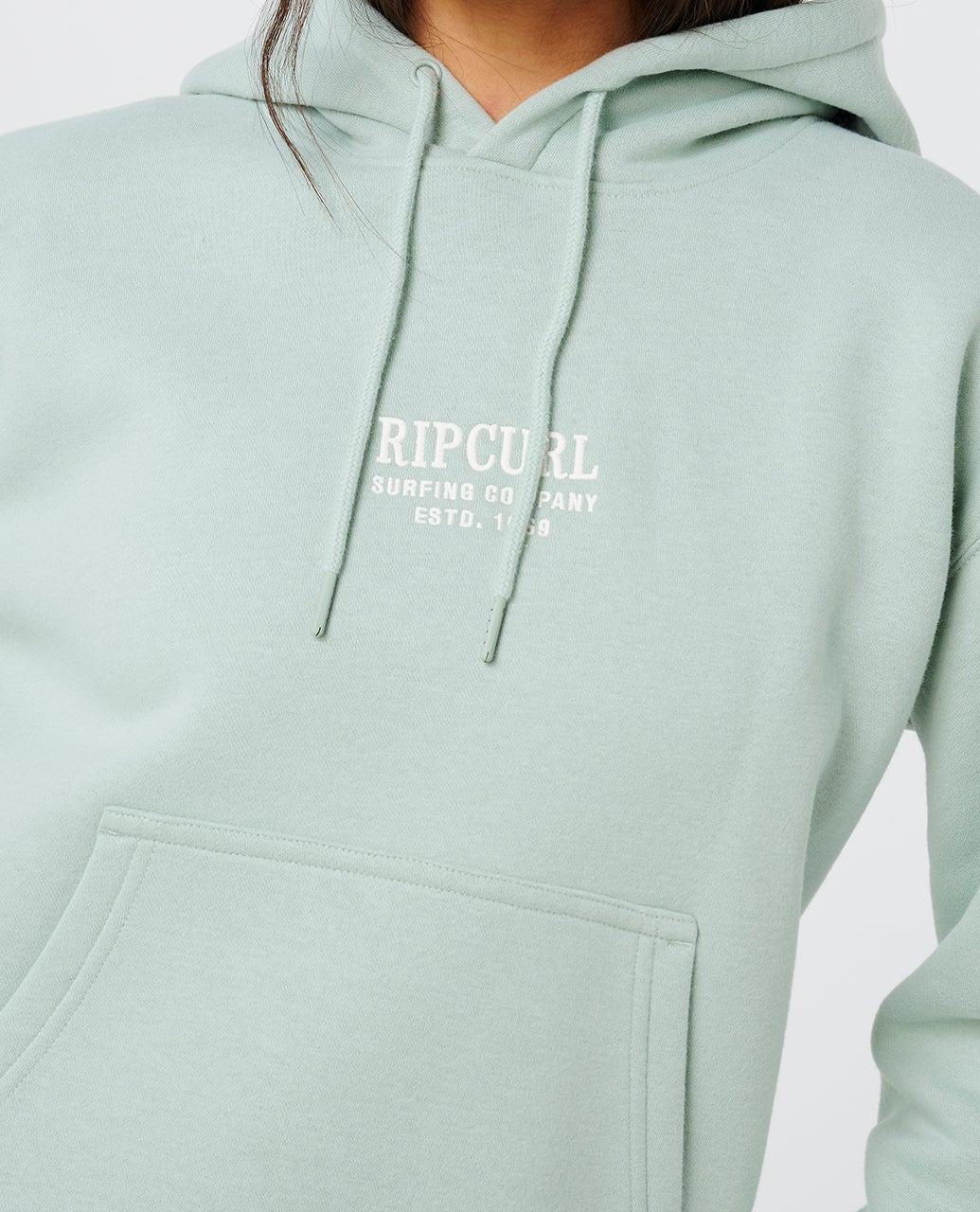 SURF STAPLE RELAXED HOOD -Rip Curl07IWFL-AQUA GRAY-S