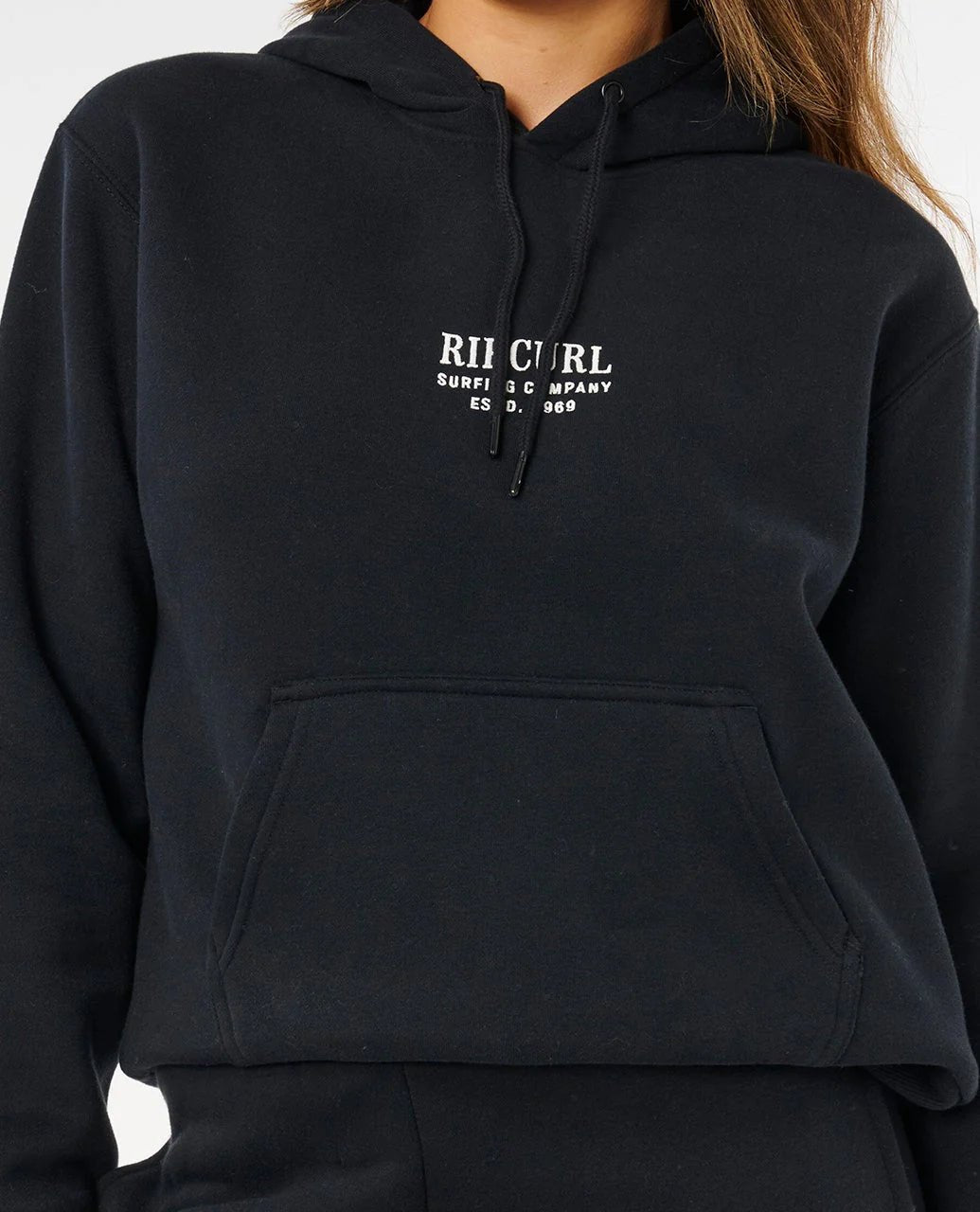 SURF STAPLE RELAXED HOOD - Rip Curl07IWFL-BLACK-2XL