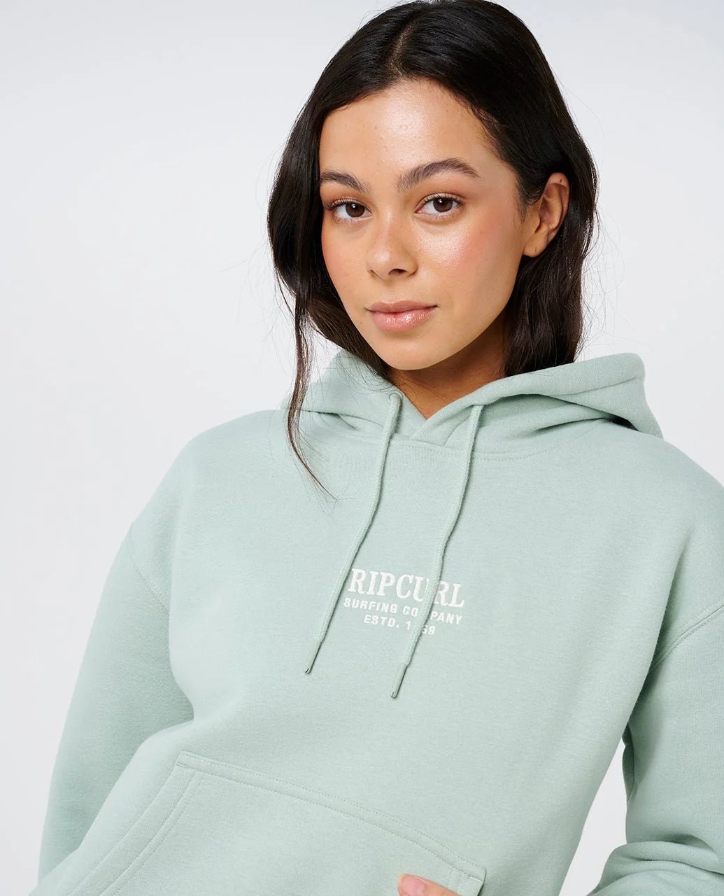 SURF STAPLE RELAXED HOOD -Rip Curl07IWFL-AQUA GRAY-S