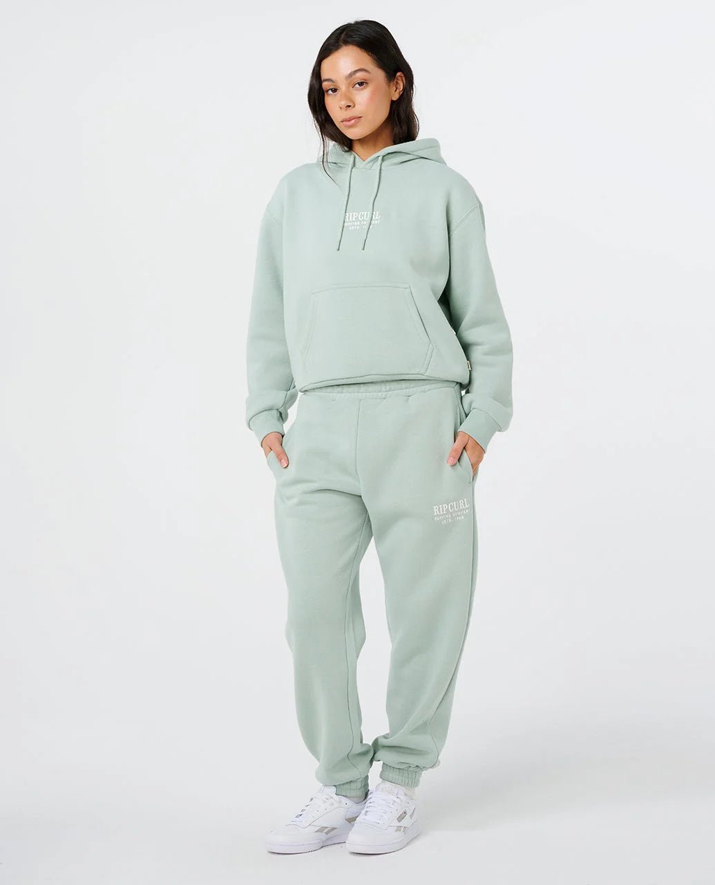 SURF STAPLE TRACKPANT -Rip Curl047WPA-AQUA GRAY-M
