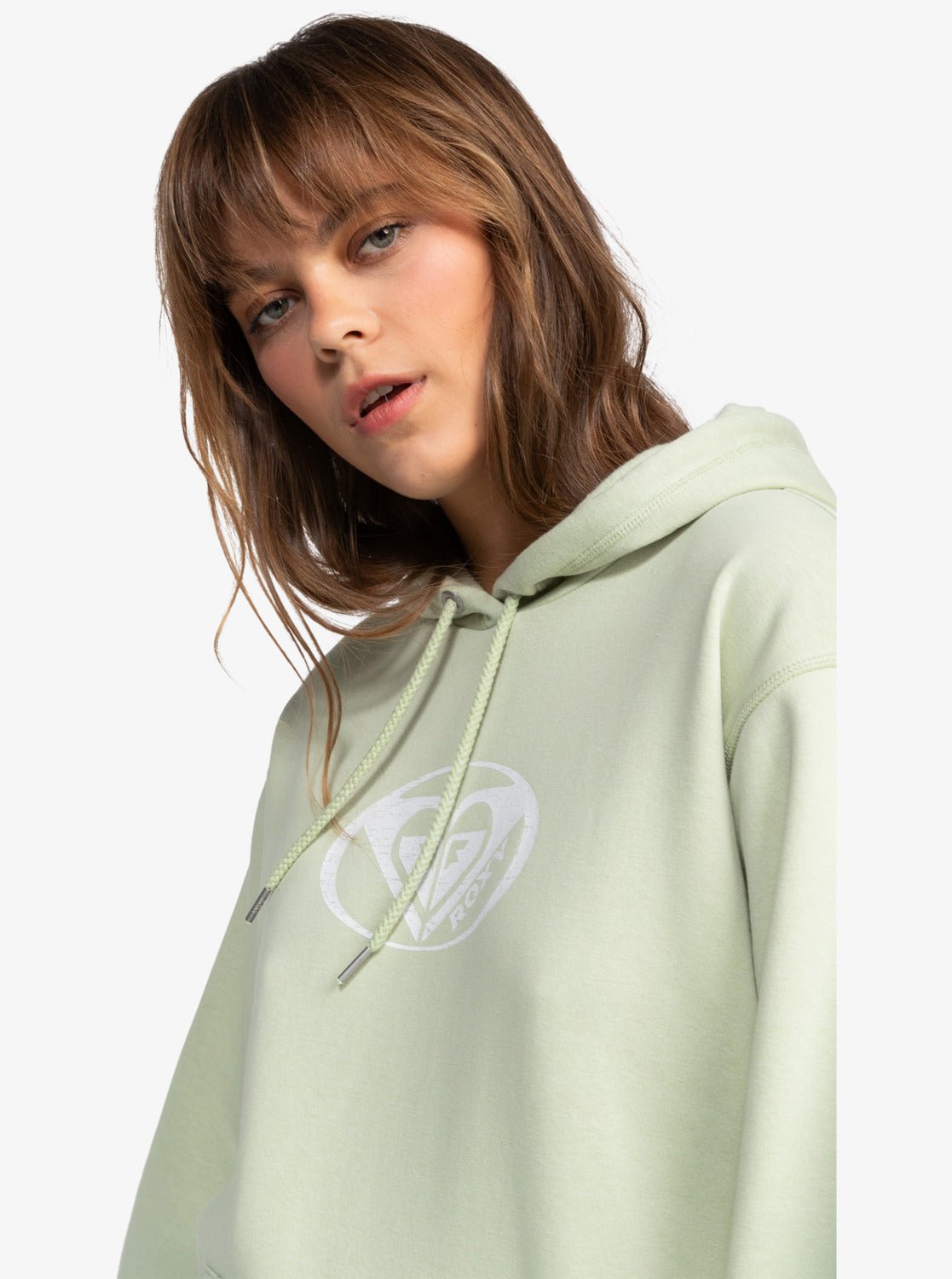Surf Stoked Hoodie Brushed A - RoxyERJFT04806 - Laurel Green - L