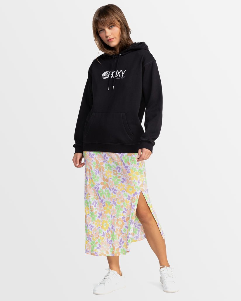 Surf Stoked Hoodie Brushed B - RoxyERJFT04807 - Anthracite - L
