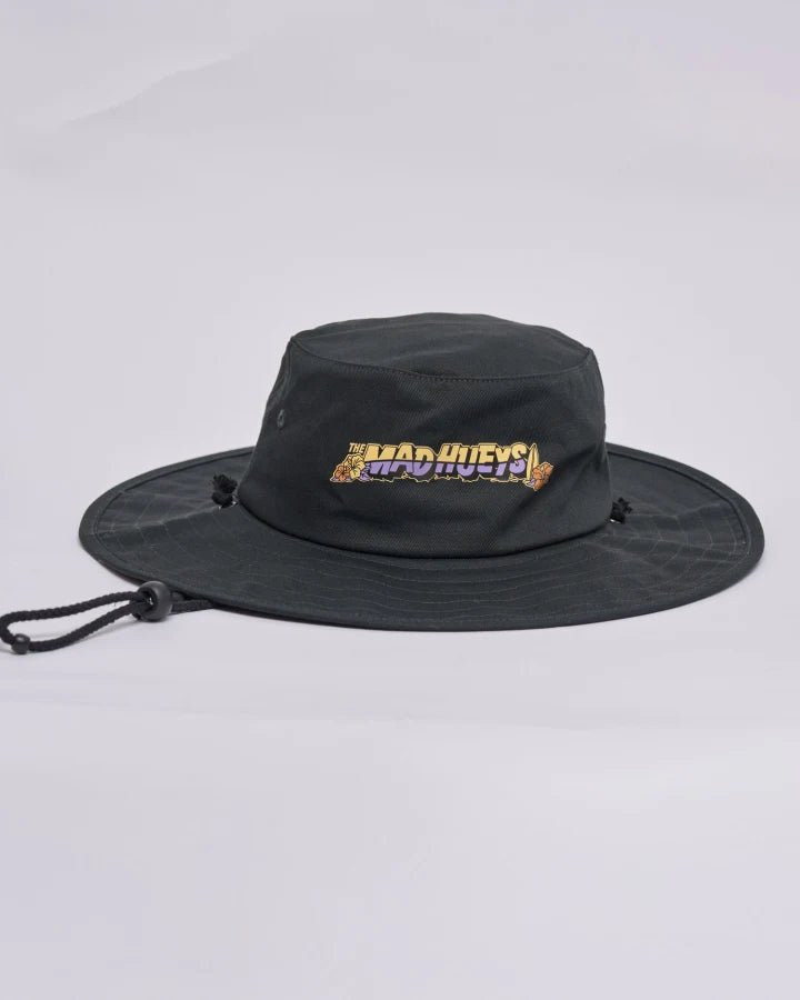 SURFING HUEYS | YOUTH WIDE BRIM HAT -The Mad HueysH426B06004-VINTAGE BLACK-OSFM