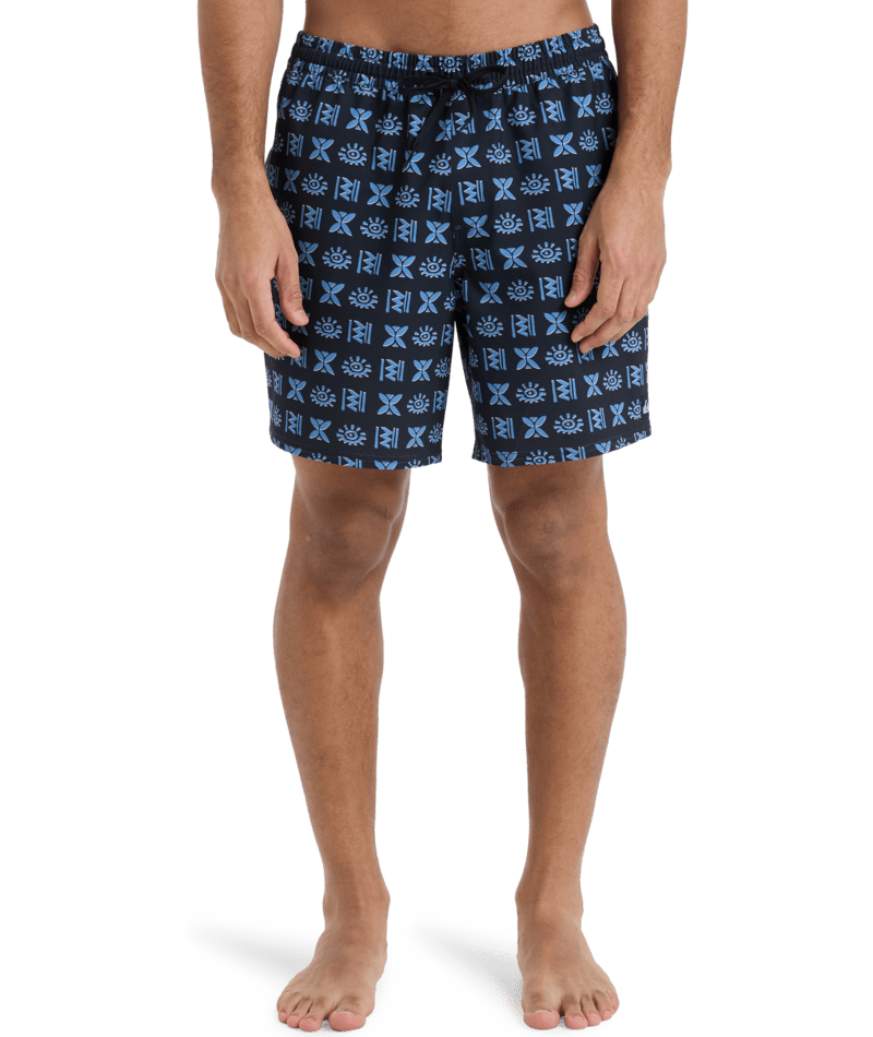 SURFSILK STRAIGHT VOLLEY 17NB - QuiksilverEQYJV04131 - BLACK ETCHED IN STONE - XS