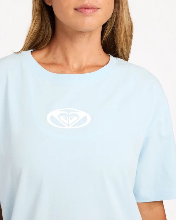 SWELL TEE -RoxyURJZT03984-POWDER BLUE-XS