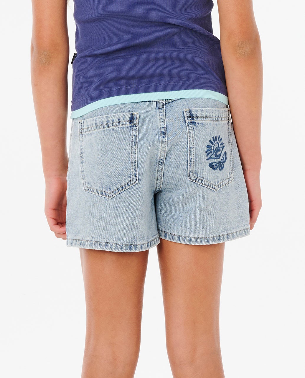 TABBY DENIM SHORT-GIRL -Rip Curl018GWS-VINTAGE BLUE-8