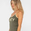 TANK GIRL CONTRAST STAPLE SINGLET - RustyTSL0663-KHAKI-6