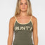 TANK GIRL CONTRAST STAPLE SINGLET - RustyTSL0663-KHAKI-6