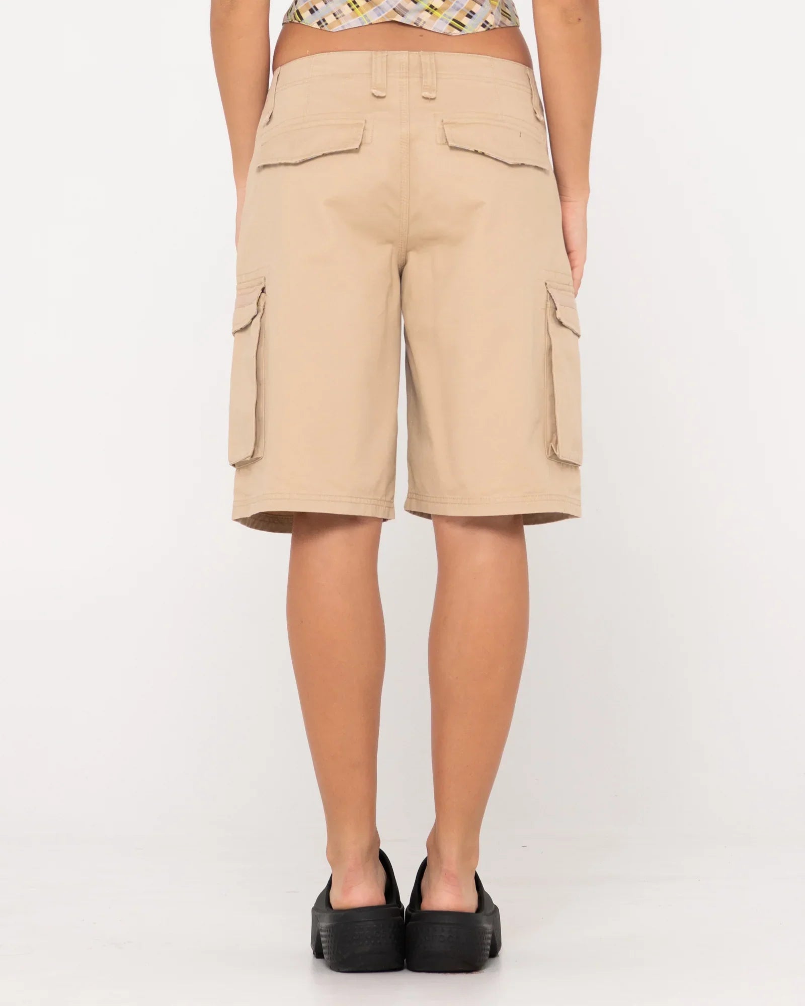 Tank Girl Lowrise Cargo Short - RustyWKL0793 - OMK - Oatmilk - 10