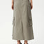 Tasman Cargo Maxi Skirt - AfendsW243906 - GOV - Grey Olive - L