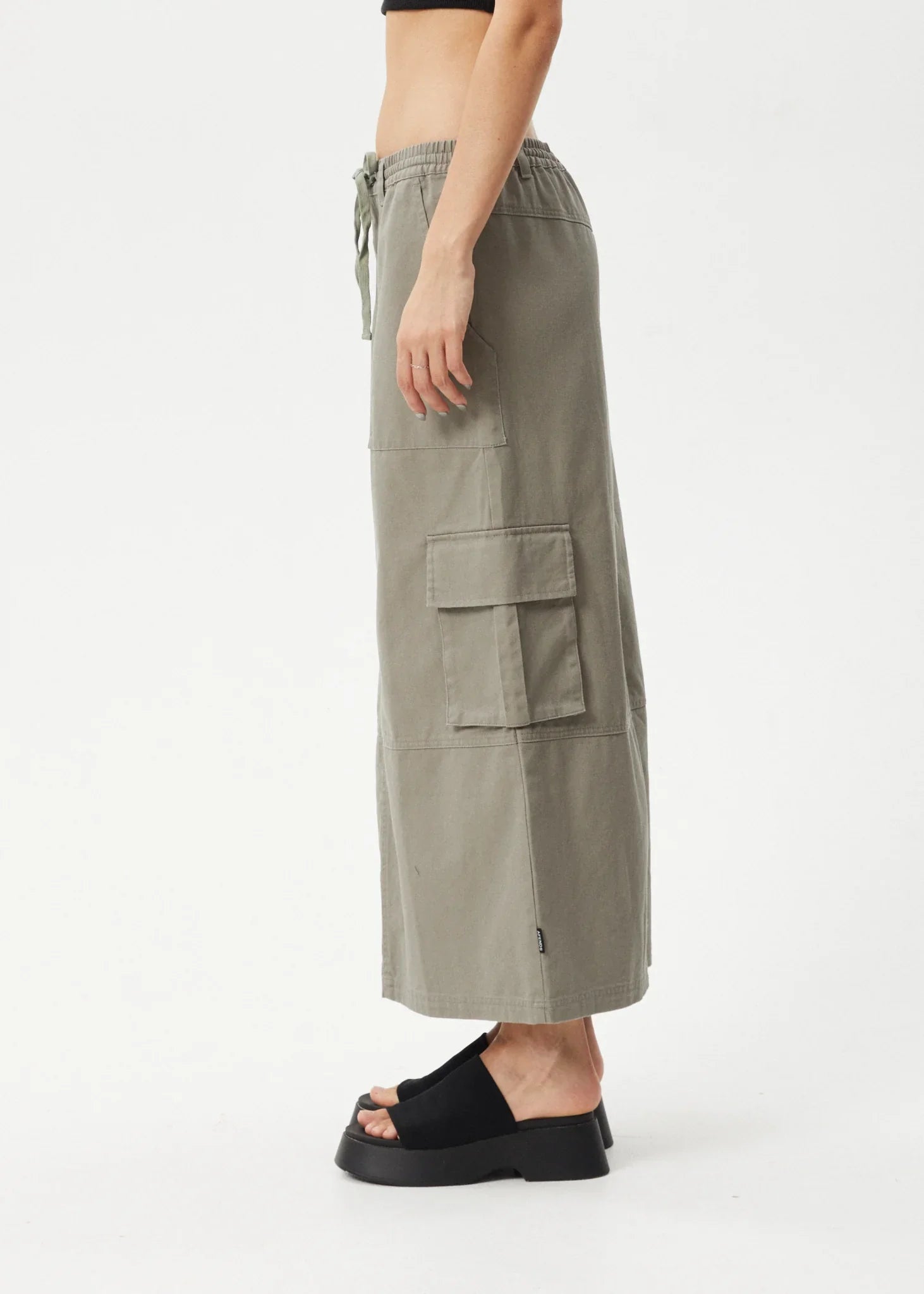 Tasman Cargo Maxi Skirt - AfendsW243906 - GOV - Grey Olive - L
