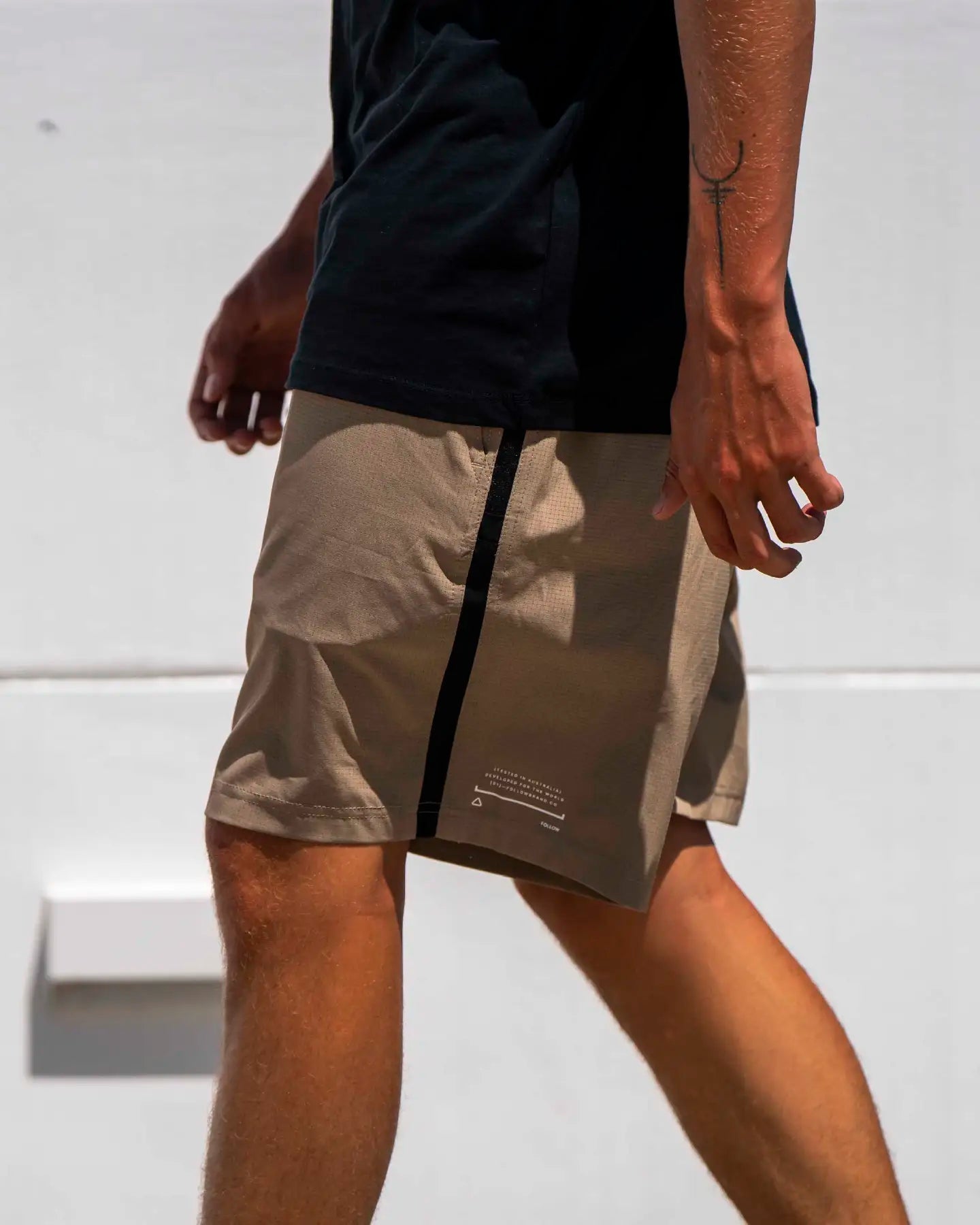 Tech Shorts - FollowFE02606 - Deep Taupe - XS