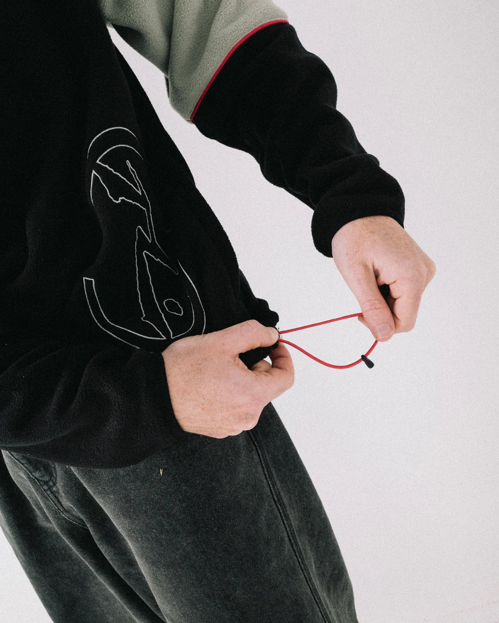 TECTONIC QUARTER ZIP POLAR FLEECE - RustyFTM1190-BLACK-XS