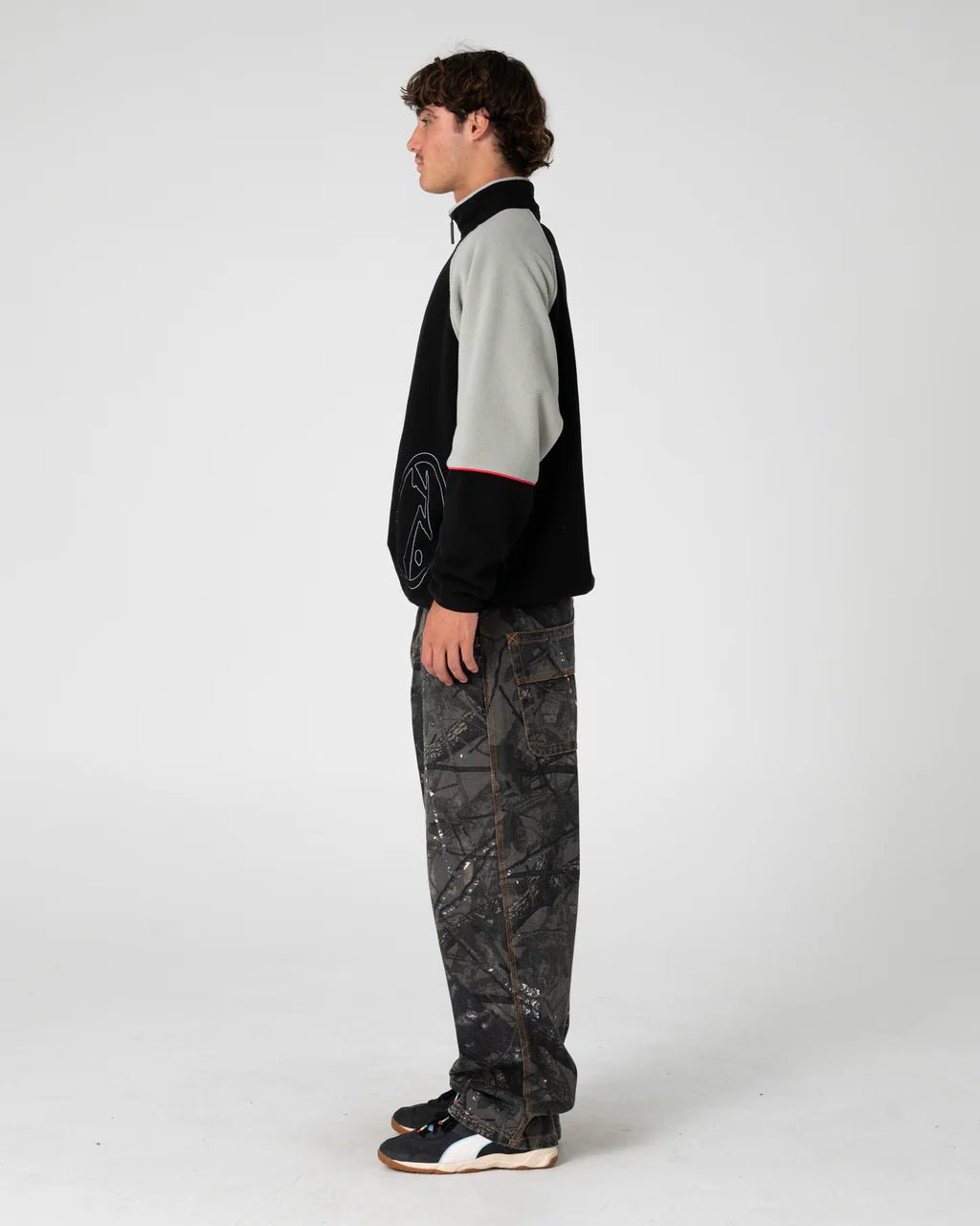 TECTONIC QUARTER ZIP POLAR FLEECE - RustyFTM1190-BLACK-XS