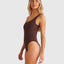Terry Rib One Shoulder 1 PC - Billabongubjx100303 - rsl0 - Choc Cherry - 10
