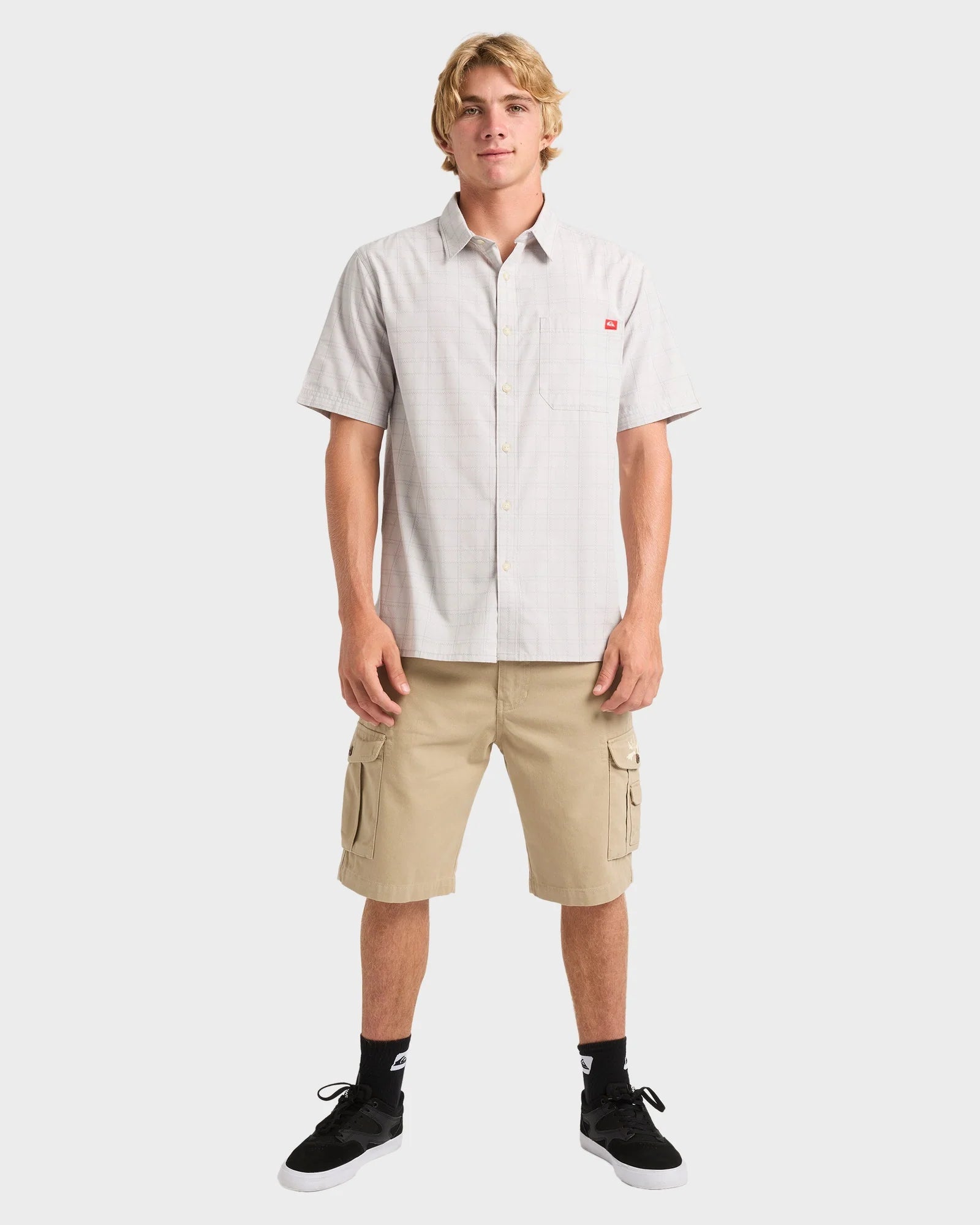 TESTAMENT SHORTSLEEVE SHIRT - Quiksilver25A044570-GREY VIOLET-S