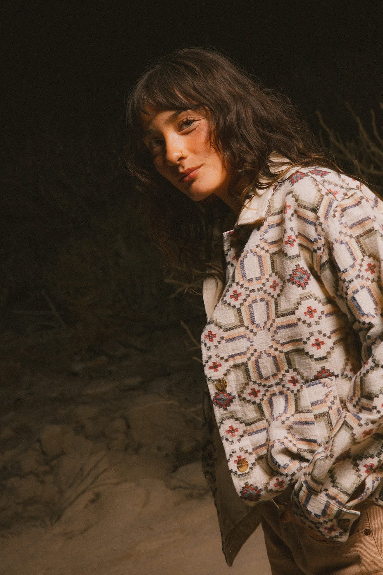 THE ALFAMA JACKET - Brixton3491-DIGI TILE-XS