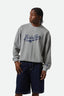 The League Broken In Crew - Brixton22731 - HTGRY - Heather Grey - L
