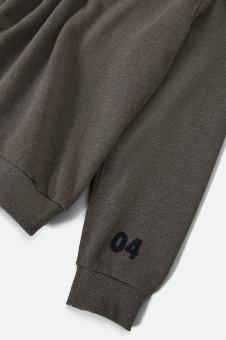 The League Broken In Crew - Brixton22731 - HTGRY - Heather Grey - L