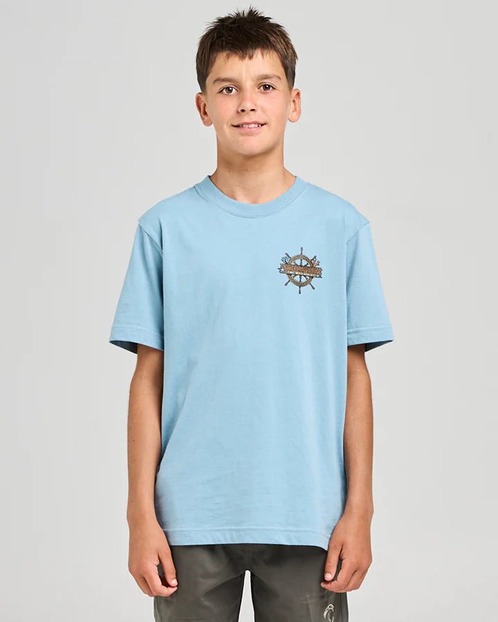 THE SEA CAPTAIN | YOUTH SS TEE - The Mad HueysH425B01003 - STEEL BLUE - 6